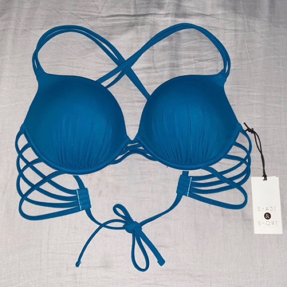 Strappy push up bikini top